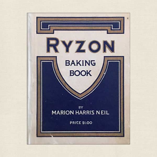 Ryzon Baking Book Vintage Cookbook 1916