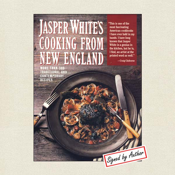 Jasper White's Cooking from New England Cookbook - Signed