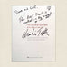 Signed Cookbook with Signature Charlie Trotter