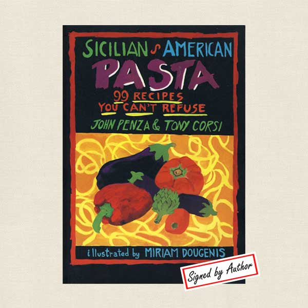 Sicilian American Pasta - Signed by Illustrator Miriam Dougenis