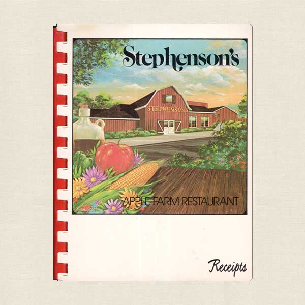 Stephenson's Apple Farm Restaurant Vintage Cookbook