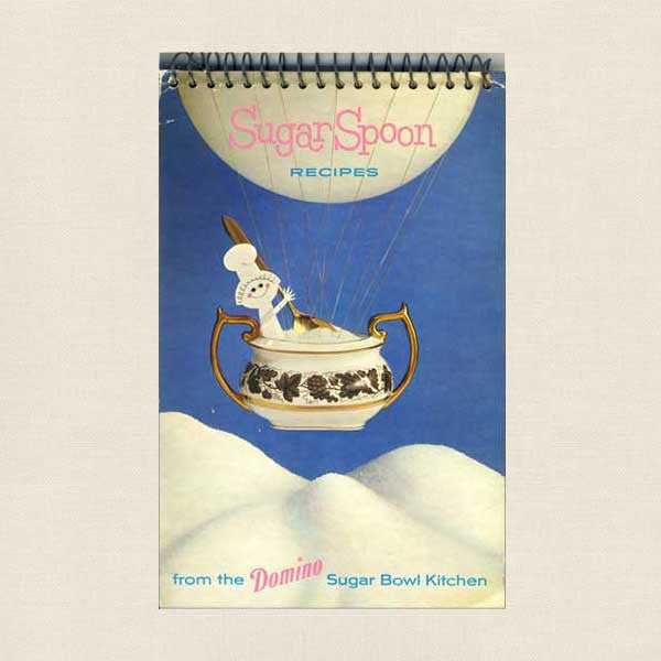 Sugar Spoon Recipes Vintage Cookbook - Domino Sugar Bowl Kitchen