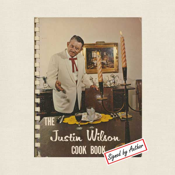 Justin Wilson Cookbook of Cajun Recipes - Signed
